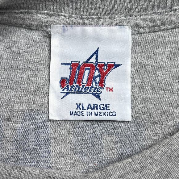 Vintage 90s Joy Athletic Kurt Warner St. Louis Rams NFL T-Shirt Gray Football - Picture 5 of 9